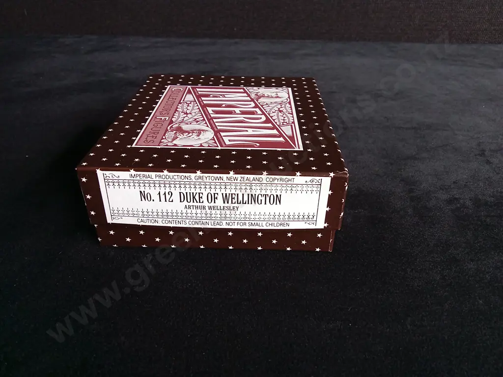 IMPERIAL PRODUCTIONS 1:32 SCALE SOLDIERS, NO. 112 DUKE OF WELLINGTON, BOXED Image 1++