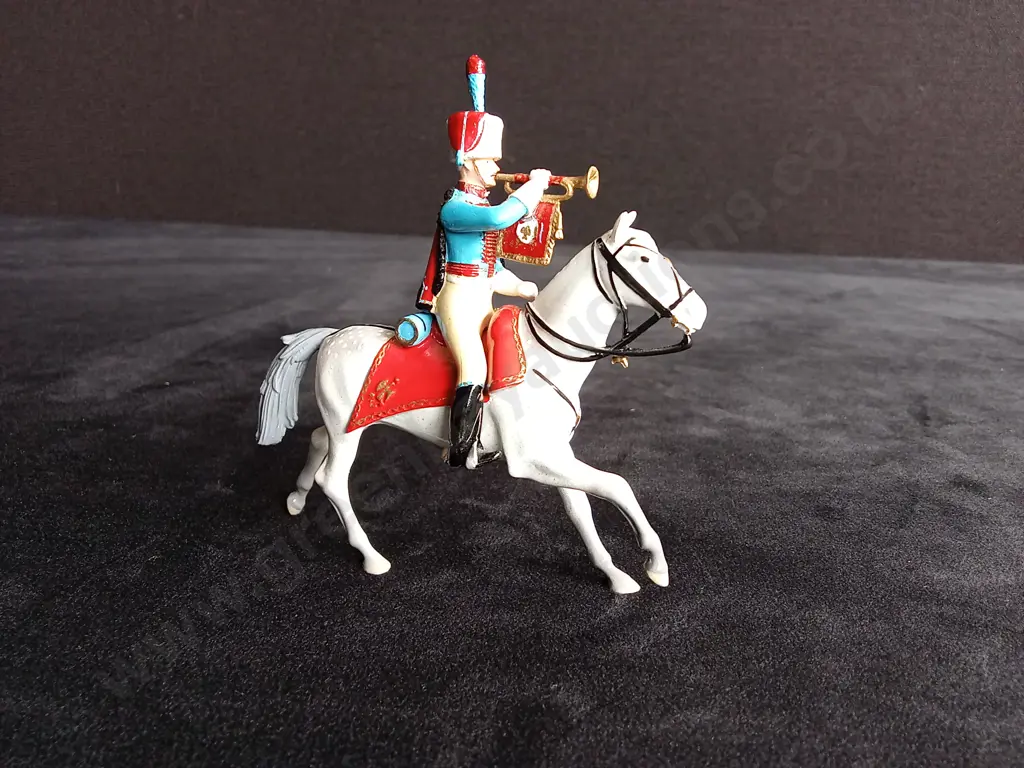 IMPERIAL PRODUCTIONS 1:32 SCALE SOLDIERS, NO 101 TRUMPETER CHASSEURS A CHEVAL, BOXED Image 1++