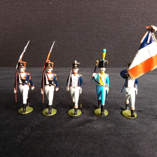 IMPERIAL PRODUCTIONS 1:32 SCALE SOLDIERS - NO.138 BOX 1 LINE INFANTRY, 1ST EMPIRE HEAD OF COLUMN BOXED