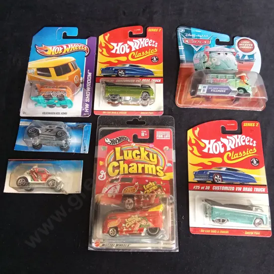 7 HOT WHEELS BOXED