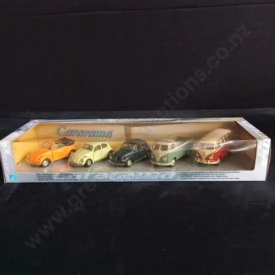 SINGLE BOX SET OF 5 X 1:43 SCALE CARARAMA DIECAST VOLKSWAGEN MODELS