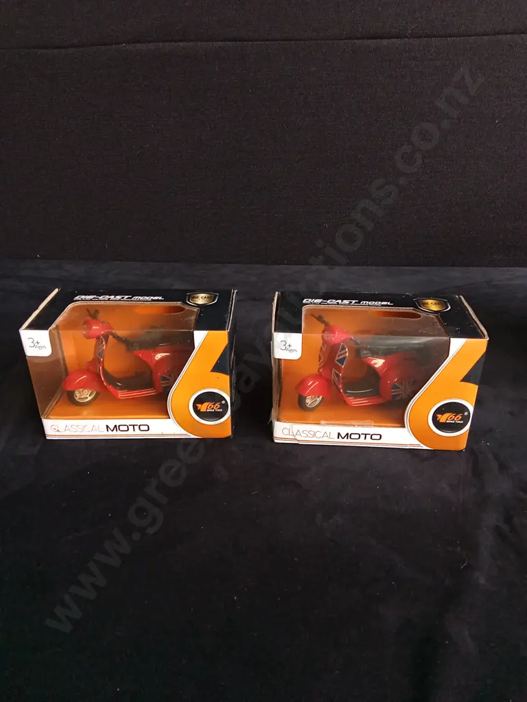 3 1:14 SCALE MING YING MY66 DIECAST SCOOTER MODELS, BOXED Image 1++