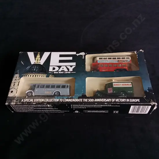 LLEDO VE DAY VEHICLE MODEL COLLECTION OF THREE, BOXED