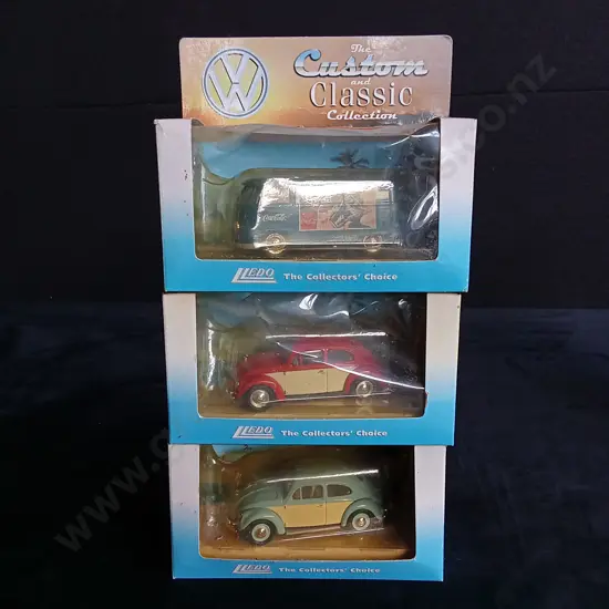 3 1:43 SCALE LLEDO VOLKSWAGEN MODELS, BOXED