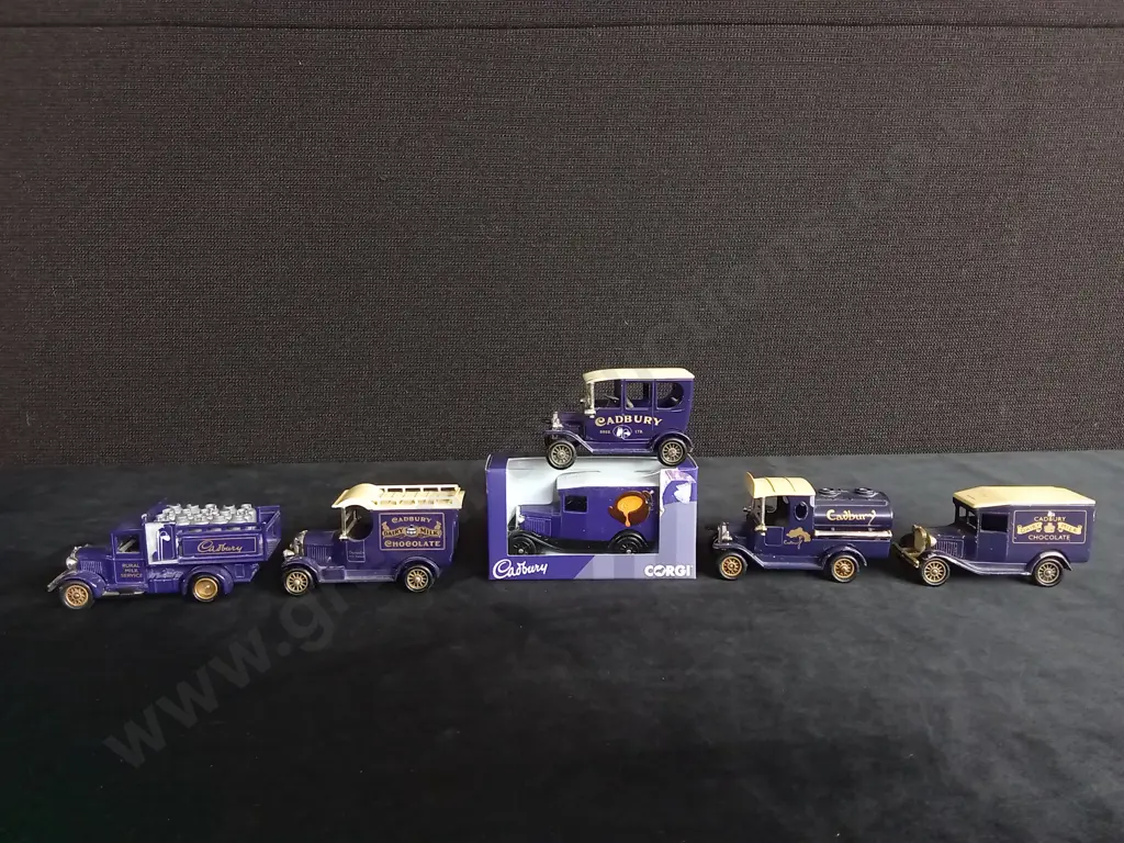 6 MATCHBOX "CADBURY" TRUCKS Image 1++