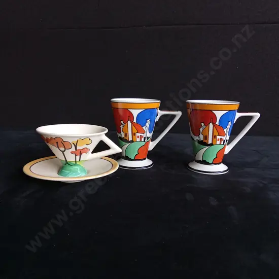 4 VINTAGE SADLER AND PAST TIMES CUP SETS