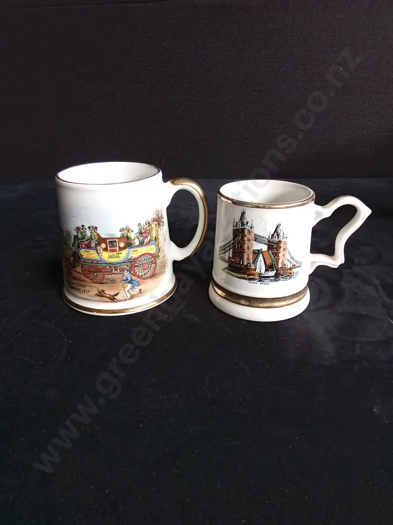 2 VINTAGE BEER MUGS Image 1++