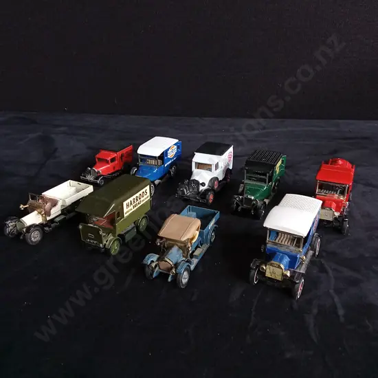 9 1:64 SCALE MATCHBOX DIECAST VEHICLES