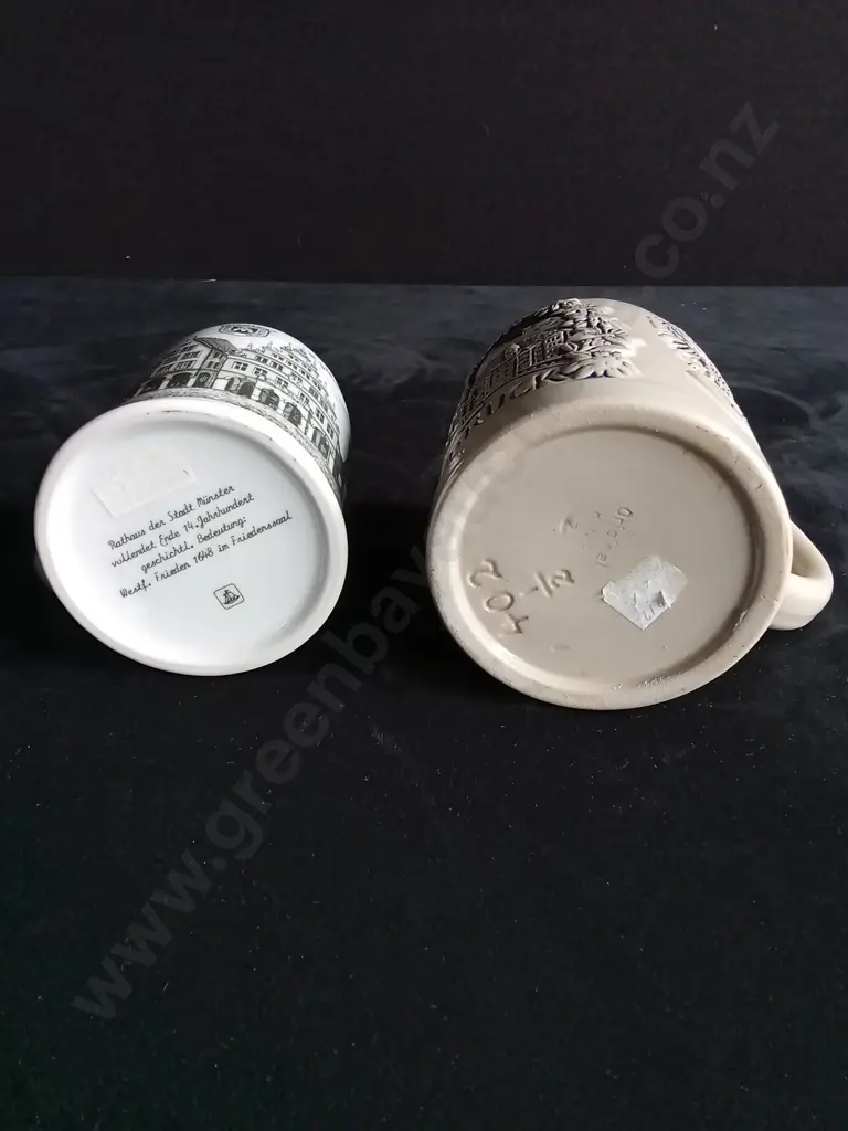 2 VINTAGE BEER MUGS Image 1++