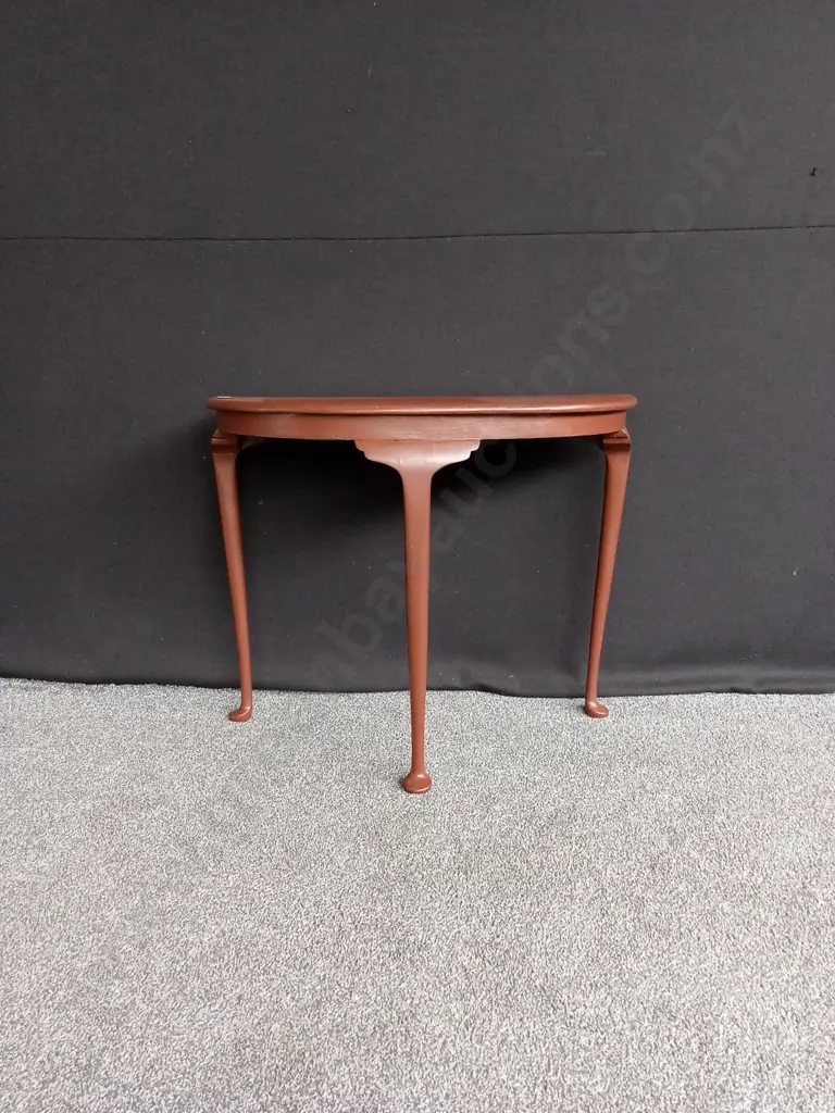 HALF CIRCLE WOODEN TABLE H72CM D40CM L90CM Image 1++