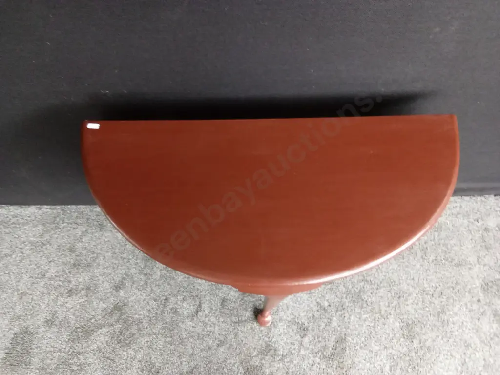 HALF CIRCLE WOODEN TABLE H72CM D40CM L90CM Image 1++