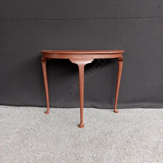 HALF CIRCLE WOODEN TABLE H72CM D40CM L90CM
