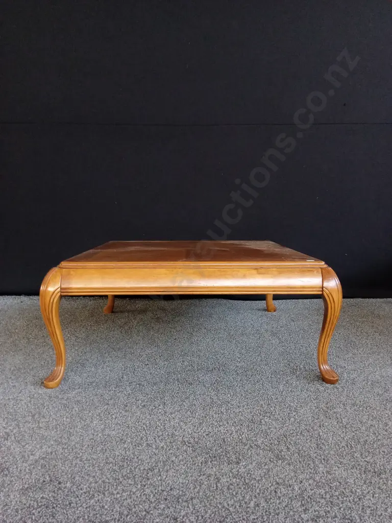 WOODEN SQUARE COFFEE TABLE 40CM H X 87CM W Image 1++