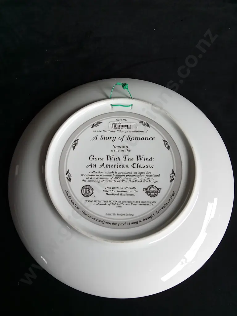 THE BRADFORD EXCHANGE GONE WITH THE WIND DECORATIVE PLATE Image 1++