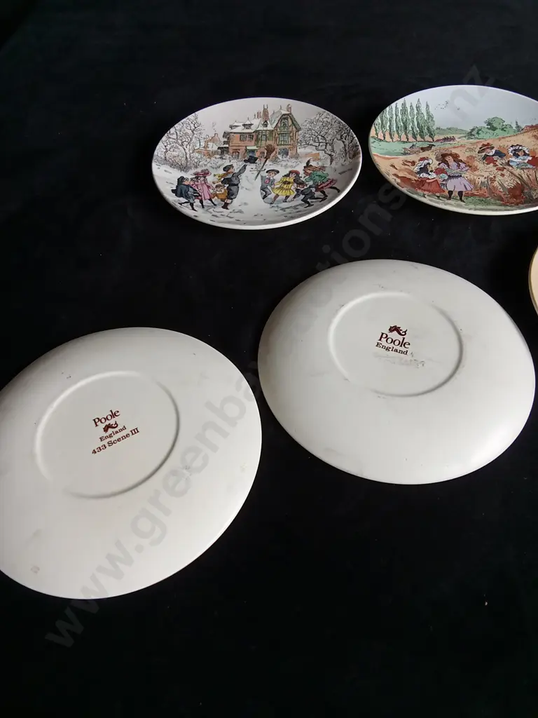 5 POOLE PLATES Image 1++