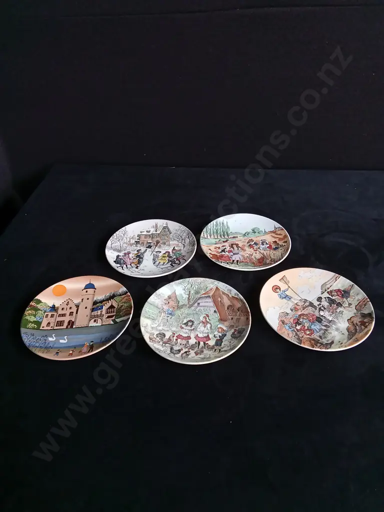 5 POOLE PLATES Image 1++