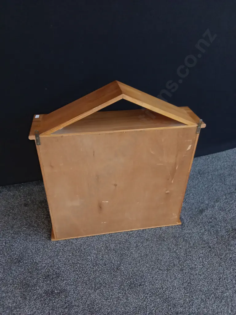 WOODEN DISPLAY CABINET 58CM H X 63CM W Image 1++