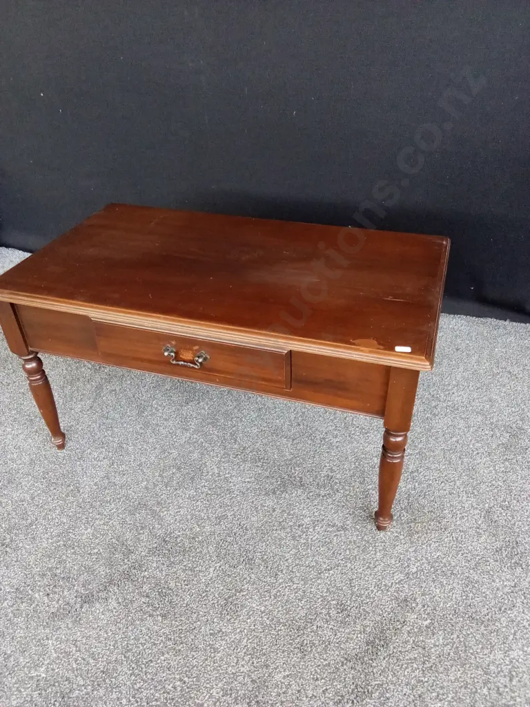 WOODEN COFFEE TABLE 50CM H X 92CM W Image 1++