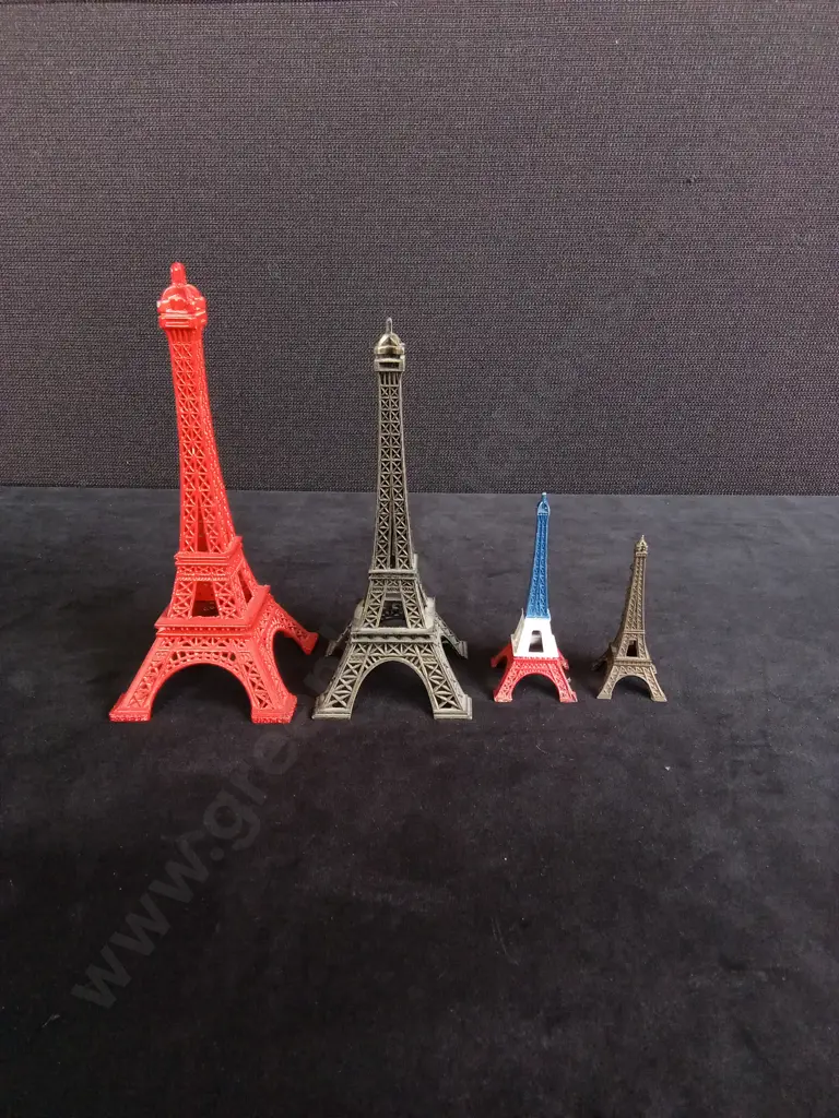 PARIS BOOK BOX AND 4 EIFFEL TOWERS TALLEST 19CM Image 1++