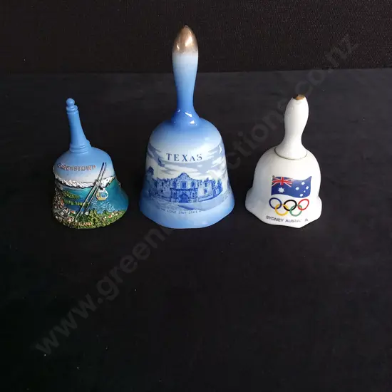 3 SOUVENIR BELLS