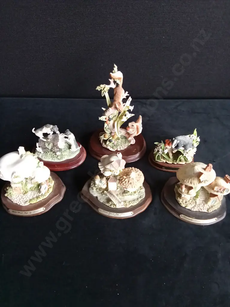 6 ORNAMENTAL WOODLAND FIGURES Image 1++