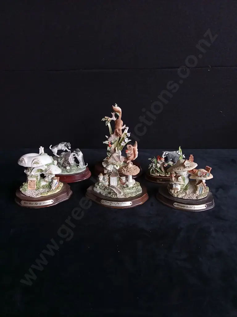 6 ORNAMENTAL WOODLAND FIGURES Image 1++