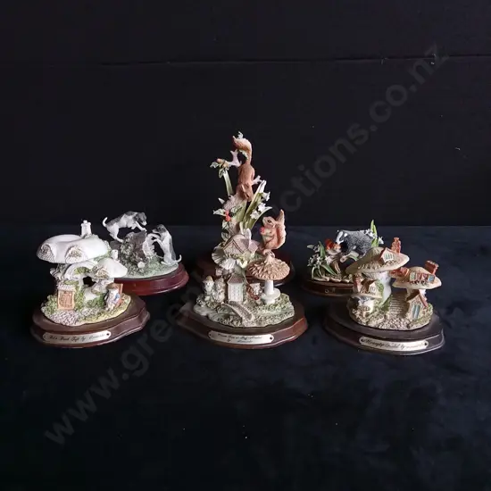 6 ORNAMENTAL WOODLAND FIGURES