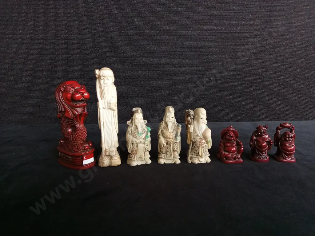 8 ASIAN FIGURINES Image 1++