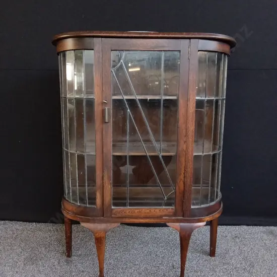 VINTAGE CURIO CABINET 1.17M H X 0.85M W