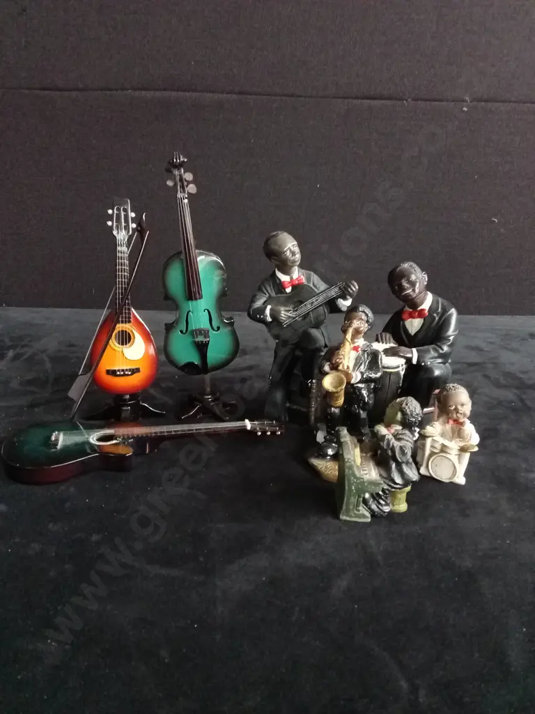 8 INSTRUMENT AND BAND ORNAMENTS TALLEST 20CM Image 1++