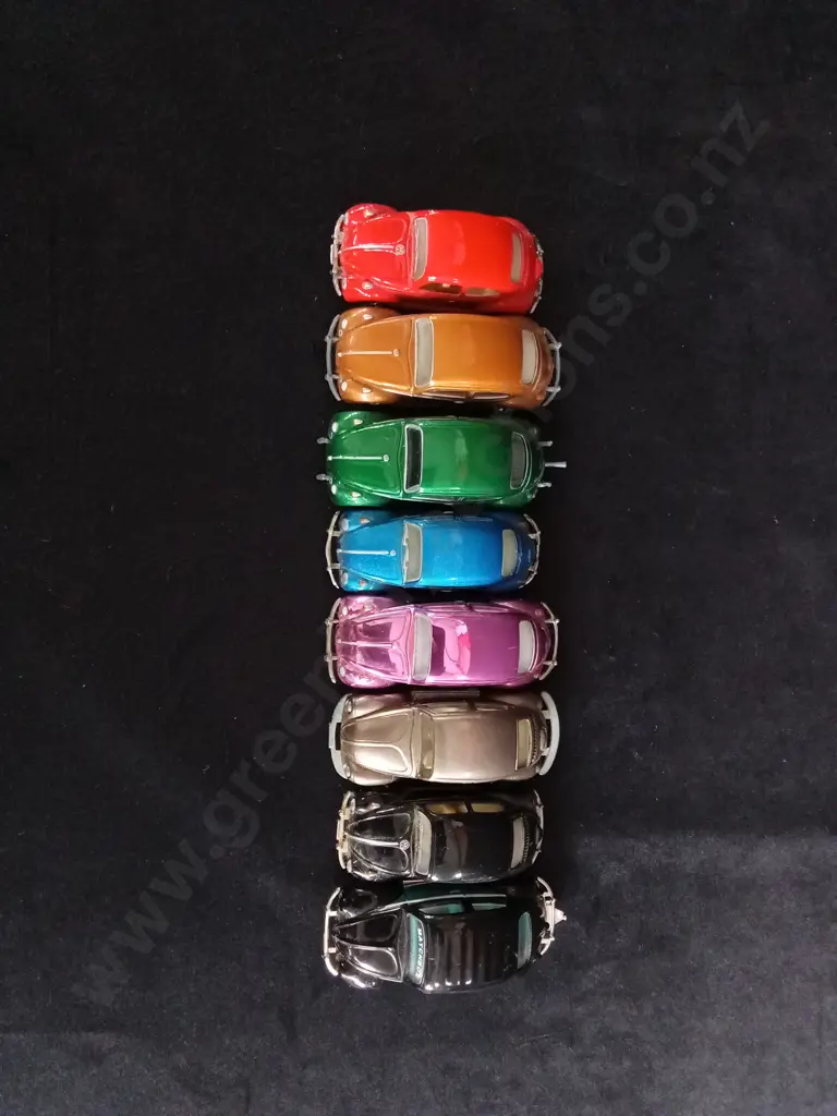 8 1:64 SCALE AND 1:58 SCALE MATCHBOX VOLKSWAGEN BEETLES UNBOXED Image 1++