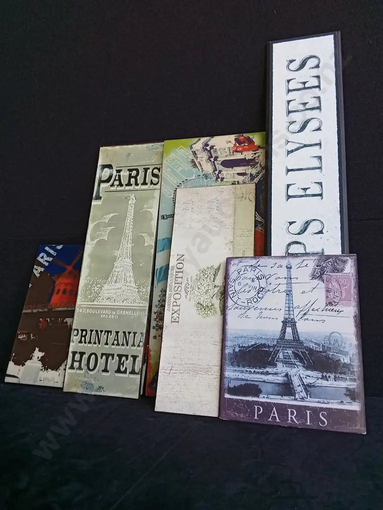 6 PIECES PARIS ART/ DECOR Image 1++