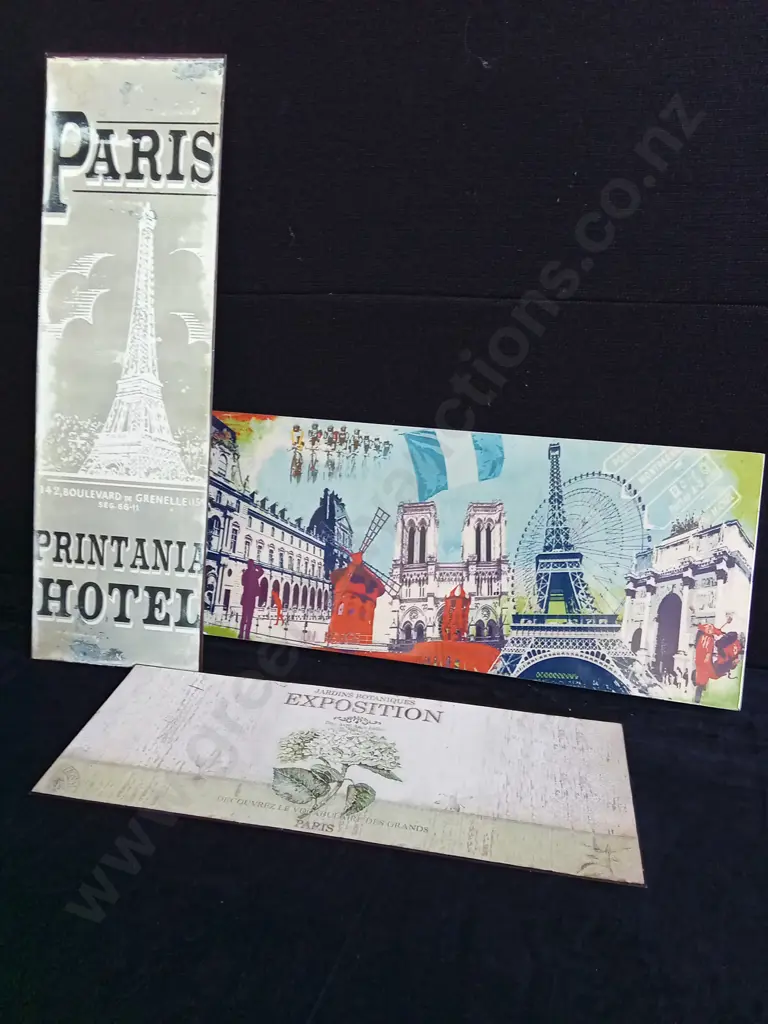 6 PIECES PARIS ART/ DECOR Image 1++