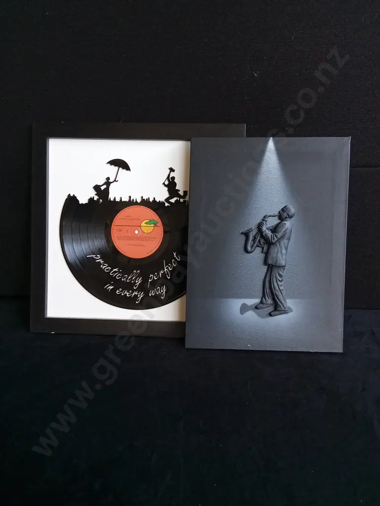 2 PIECES MUSIC ART WORKS Image 1++