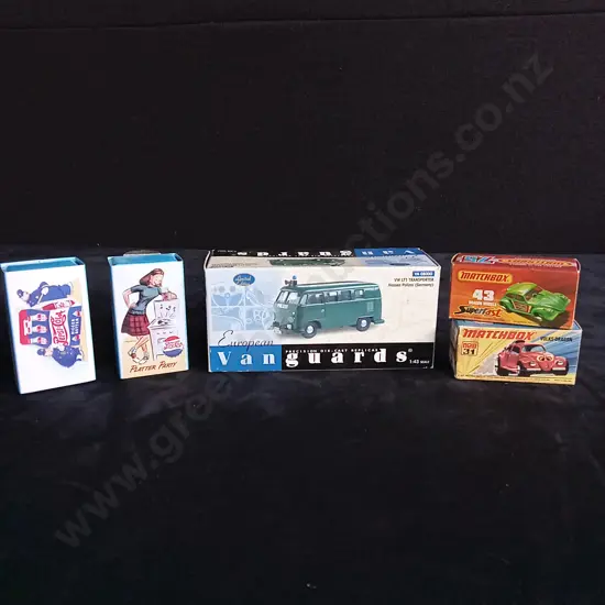 5 COLLECTABLE CAR BOXES, EMPTY