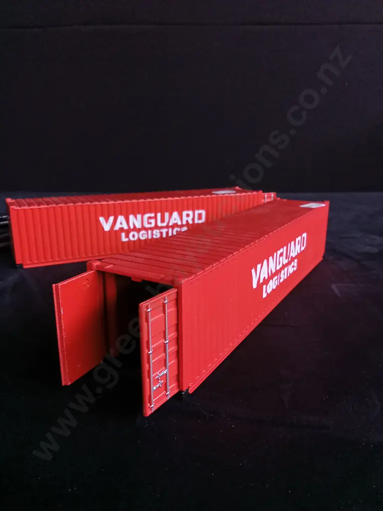 1:24 SCALE DIECAST VANGUARD CONTAINER AND TRUCK MODELS Image 1++