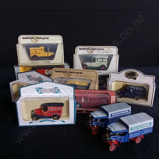 11 COOOECTABLE DIECAST MODELS, DAYS GONE, MATCHBOX, MODELS OF YESTERYEAR, CORGI