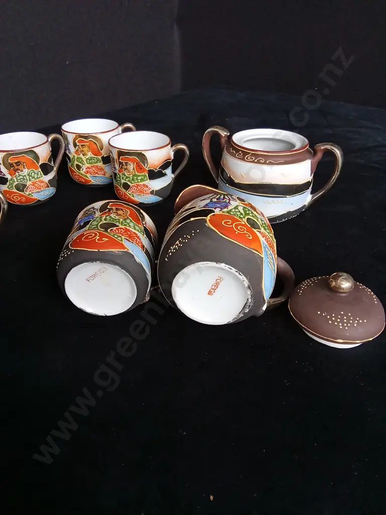 8 PIECE VINTAGE JAPANESE TEA SET Image 1++