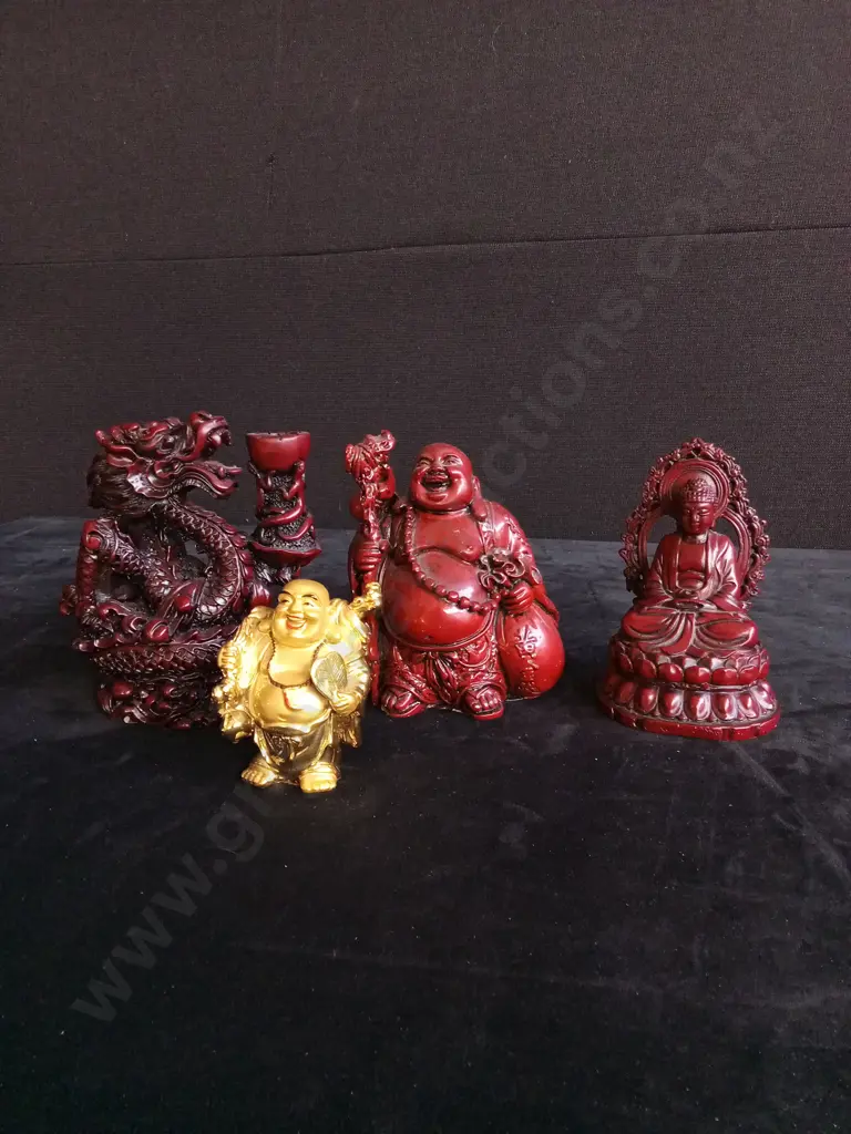 5 PIECE (INCLUDING SET) BUDDHA ORNAMENTS Image 1++