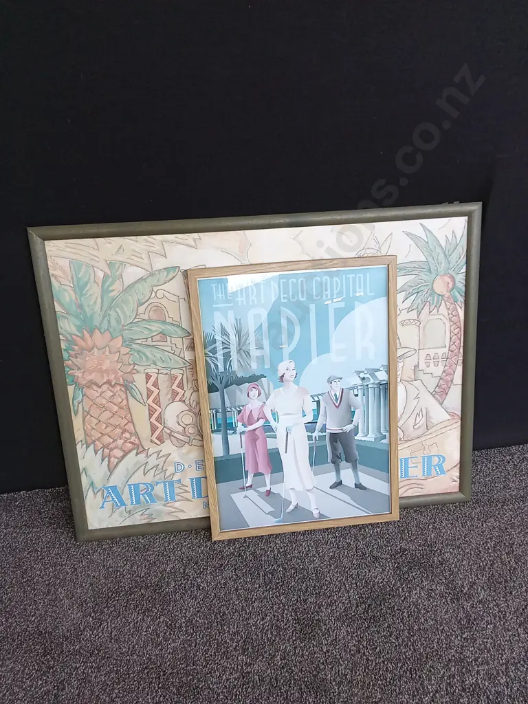 2 PIECES FRAMED NAPIER ART WORKS Image 1++