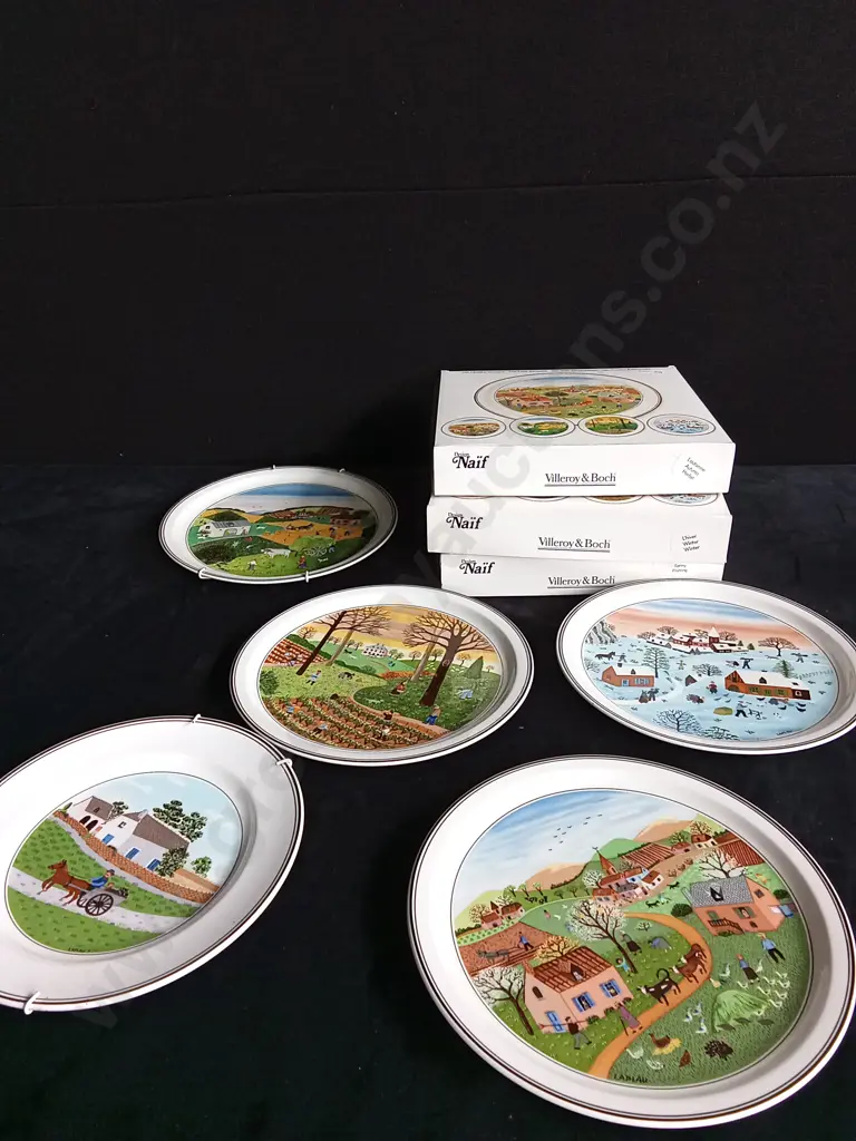 5 VILLEROY AND BOCH PLATES INCLUDING SEASONS COLLECTION Image 1++