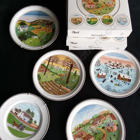 5 VILLEROY AND BOCH PLATES INCLUDING SEASONS COLLECTION