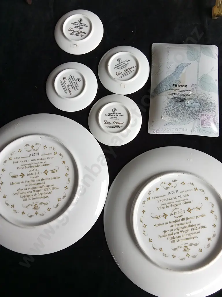 7 PIECE DECORATIVE BIRD PLATES Image 1++