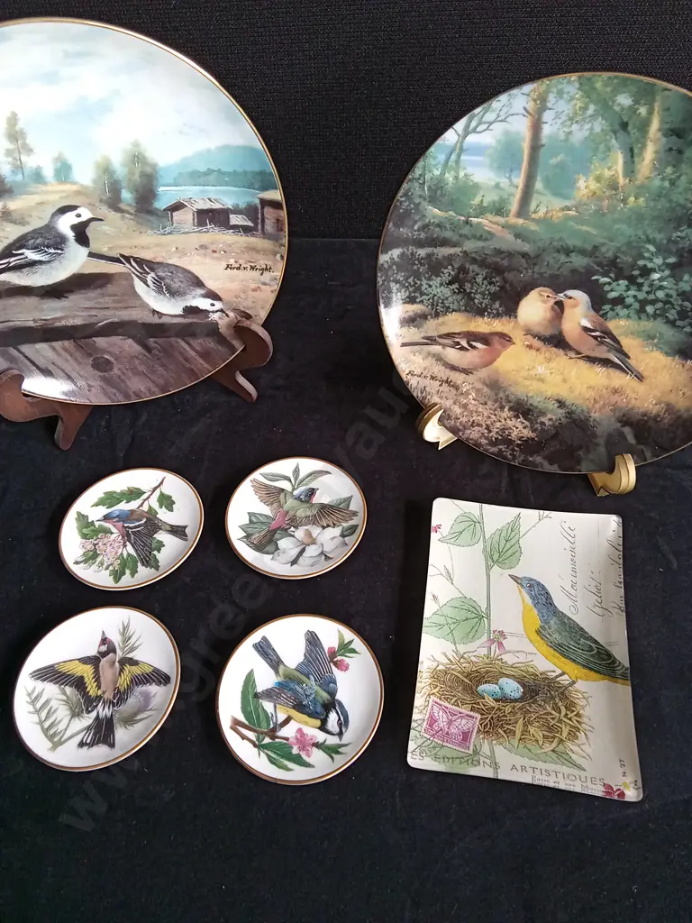 7 PIECE DECORATIVE BIRD PLATES Image 1++