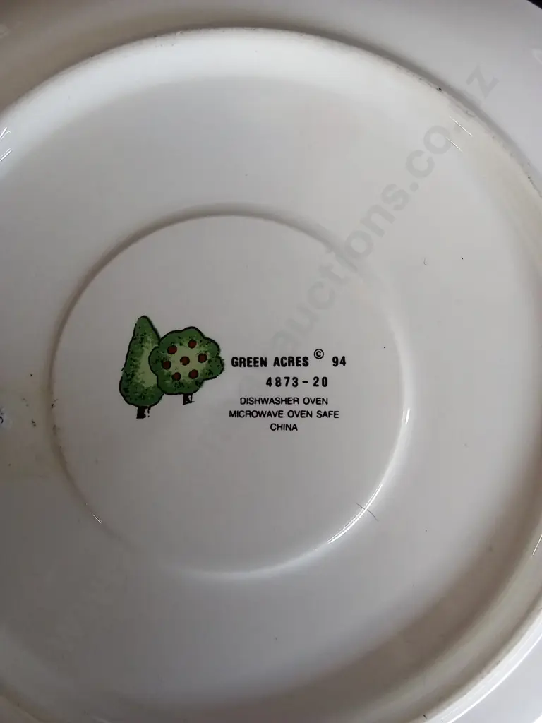 4 SANGO GREEN ACRES STONEWARE DISHES AND MUG Image 1++