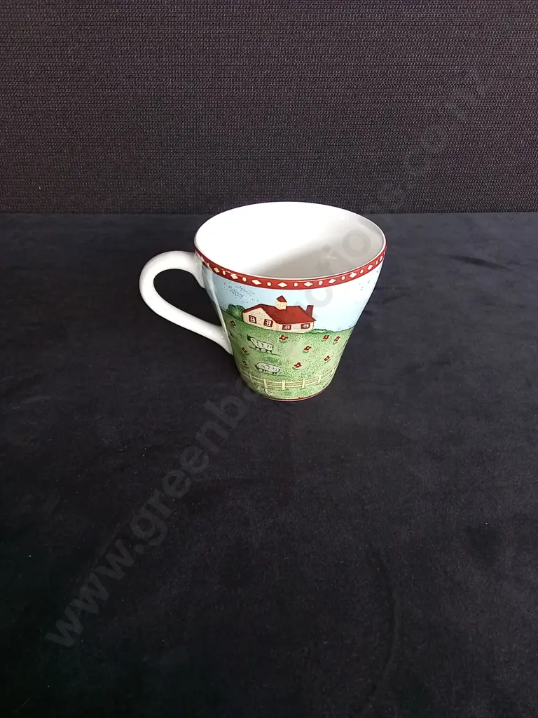 4 SANGO GREEN ACRES STONEWARE DISHES AND MUG Image 1++