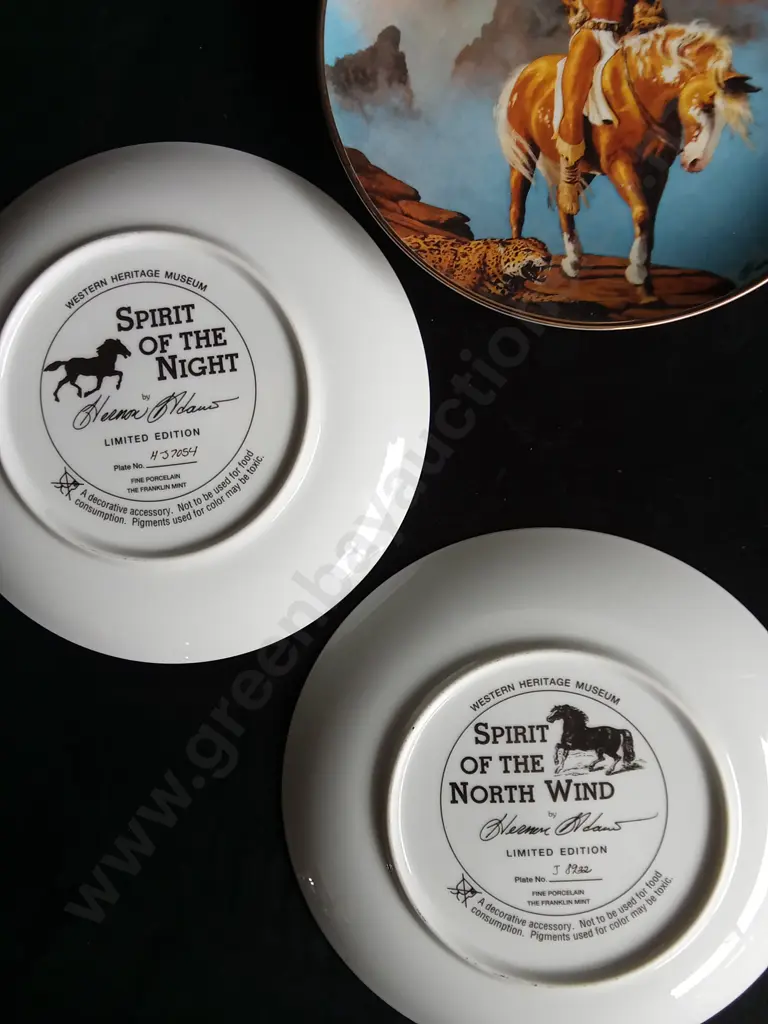 7 FRANKLIN MINT WESTERN DECORATIVE PLATES Image 1++