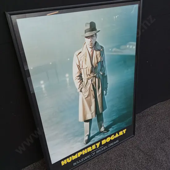 HUMPHREY BOGART FRAMED PRINT 1.22M H X 87CM W