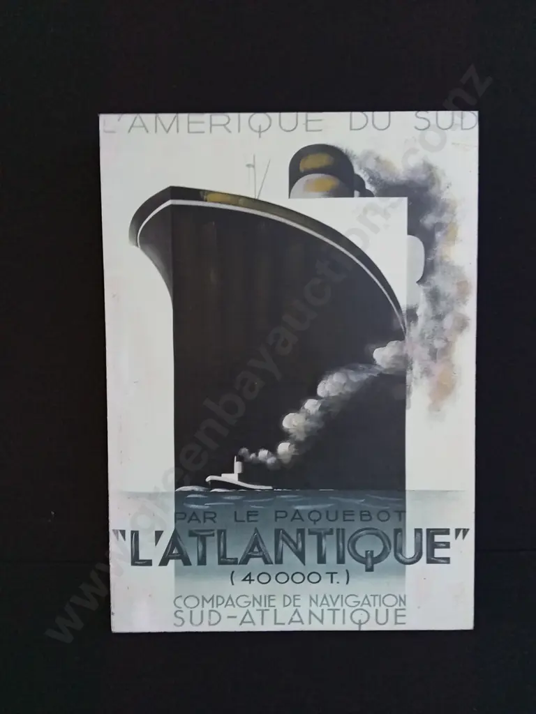 3 PIECES CANVAS BOAT PRINTS Image 1++