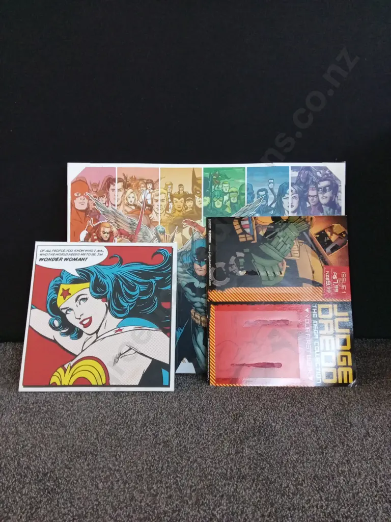 3 PIECES DC COMICS ART Image 1++